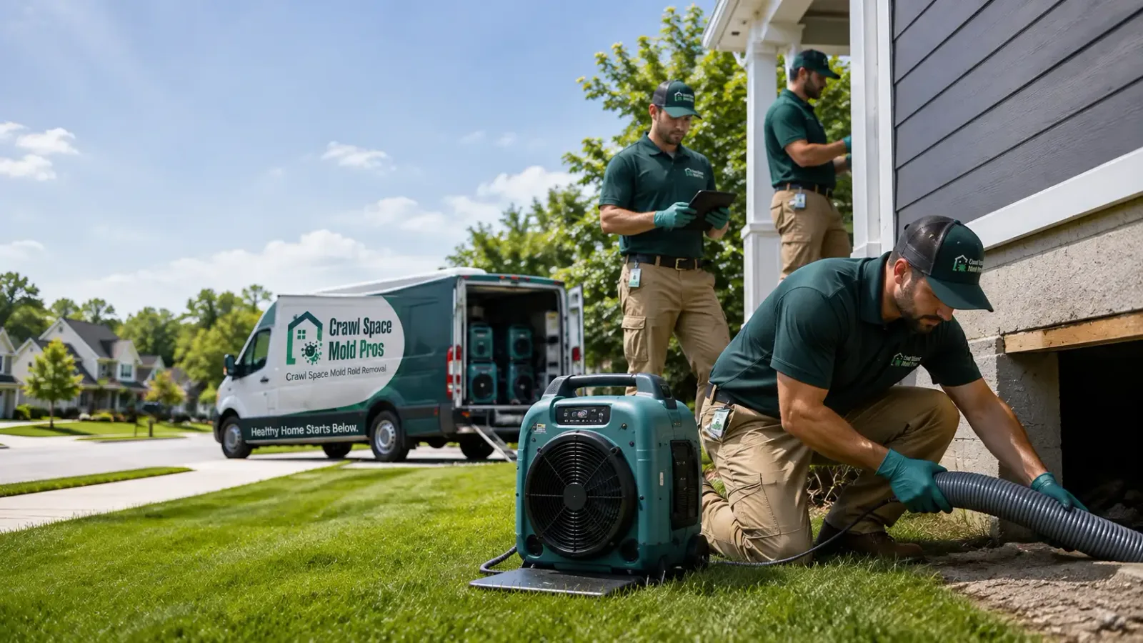 Crawl Space Mold Removal in Hudson, MA